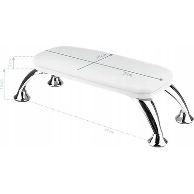 Activeshop Manikúrní opěrka pod ruce bílá