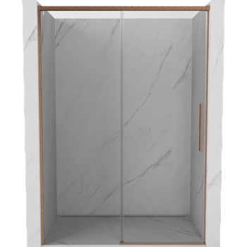 Mexen Rox плъзгащи се душ врати 160 см, прозрачни, матова мед - 8C2-160-000-65-00 (8C2-160-000-65-00)