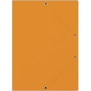 DONAU Folder with elastic band DONAU, pretzel, A4, 390gsm, 3-pcs. , orange