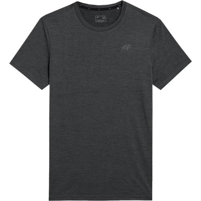 4F LANGE pánské tričko 4FSS23TFTSM260 deep black me