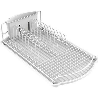 MSV odkapávač na nádobí DISH, bílý, ocel, 47,5 x 26,5 x 11 cm