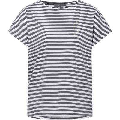 ELBSAND Дамска тениска ELBSAND Women's Selma T-shirt - Coldwater / Bright White (916-4722-0812)