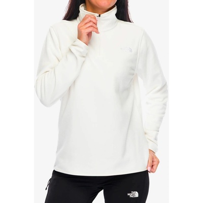 The North Face Glacier Fleece 1/4 Zip Jacket white dune