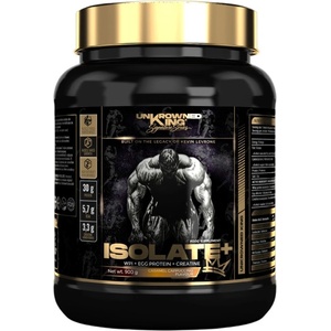 UnKrowned King Isolate+ Protein | with Whey Isolate, Egg Protein & Creatine [900 грама] Карамел-Капучино