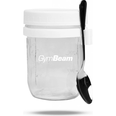 GymBeam Raňajkový pohár White 350 ml