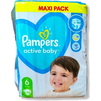 Pampers VPP aktiv baby, номер 6, 16кг+, 44 броя