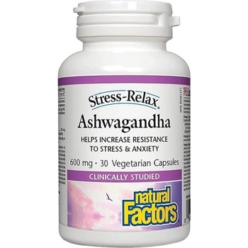 Natural Factors KSM-66 Ashwagandha® 600 mg Stress-Relax, 30 Capsules