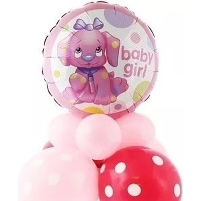 SET balónků Baby Girl Pejsek