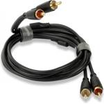 QED Кабел QED - Connect, Phono/Phono, 0.75 m, черен (QE8101)