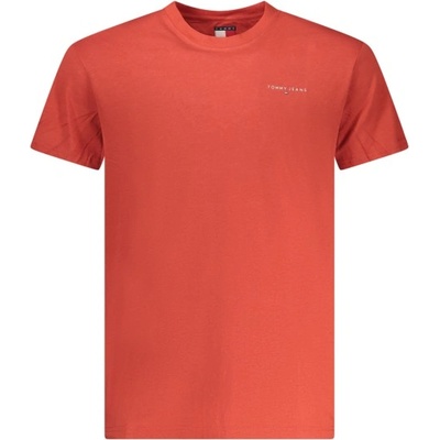 Tommy Hilfiger Мъжка тениска с къс ръкав tommy hilfiger, Размер xl, Цвят Червено (dm0dm21780_roxl0)