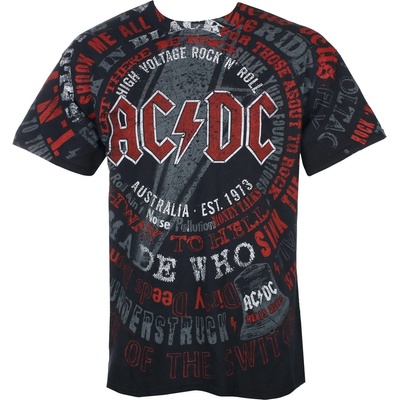 Liquid blue тениска метална мъжка ac-dc - songs - liquid blue - 31843