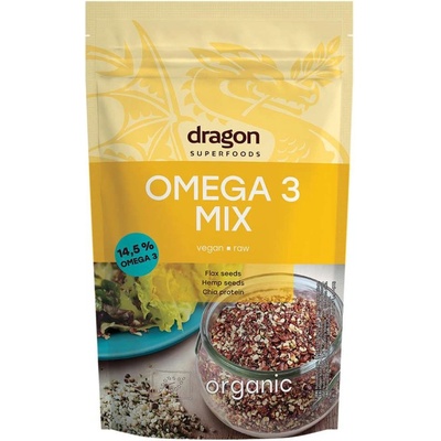 Dragon Superfoods Omega 3 mastné kyseliny Mix z lenu a chia semínek 200 g