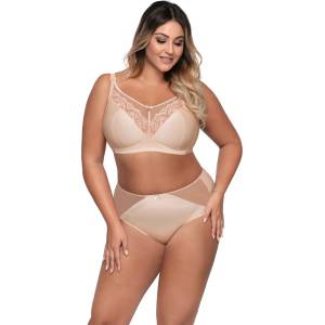 Ava Макси сутиен с меки чашки в бежов цвят av 1691/1eh-67051-beige - Бежов, размер 80i