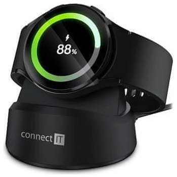 CONNECT IT WatchCharger bezdrátová nabíječka kompatibilní se Samsung, ČERNÁ (CWC-8020-BK)