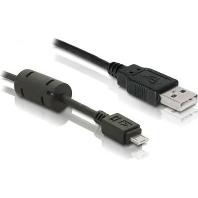 Delock USB-A 2.0 - USB-A 2.0 micro M/M кабел за данни 1m черен 82298 (82298)