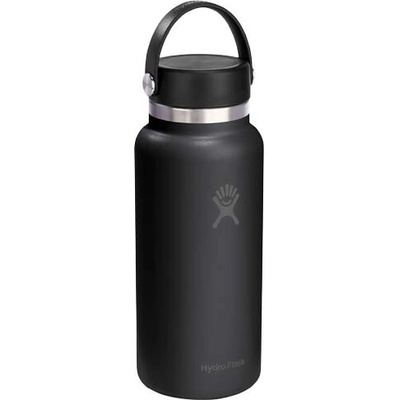 Hydro Flask izolovaná nerezová láhev na vodu s širokým hrdlem 946 ml Černá