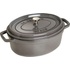 Staub Cocotte hrnec oválný 27 cm 3,2 l šedý