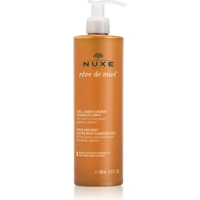 NUXE Rêve de Miel почистващ гел за суха и чувствителна кожа 400ml
