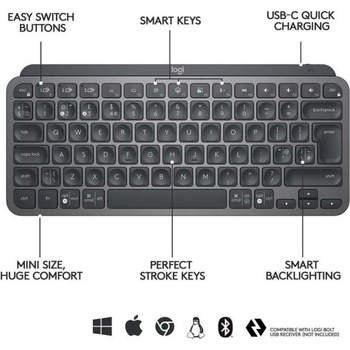 Logitech MX Keys Minimalist Keyboard 920-010498