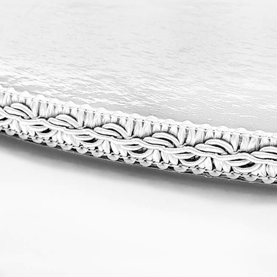 Dortisimo Podnos biely hrubý 1 cm kruh 30 cm s krajkou