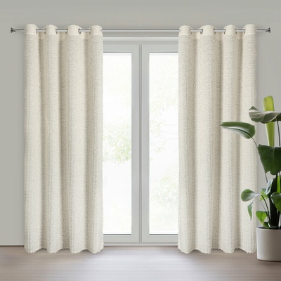 Takoy EVA MINGE hotový závěs TIFFANY z šifonové látky zdobený mohérovou nití a jemnými volány 135 x 250 cm-HF-459658 | 135 x 250 cm