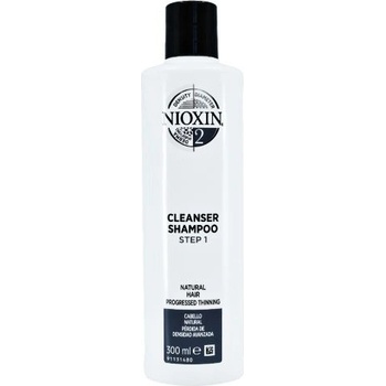 Nioxin System 2 čistiaci šampón na výrazné rednutie prirodzene jemných vlasov Cleanser Shampoo Fine Hair Noticeably Thinning 300 ml