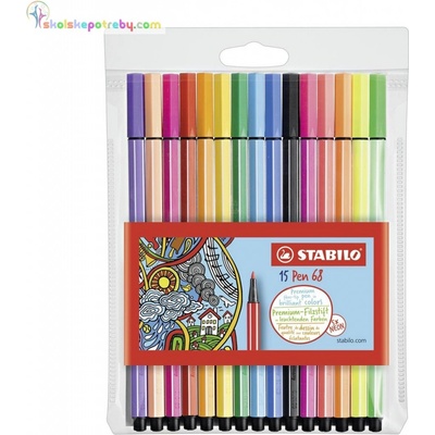 STABILO Pen 68 10 + 5 ks
