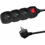Esperanza power strip 3 sockets switch 1.5m black