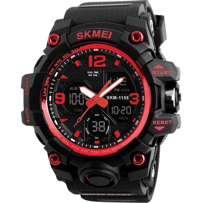 Skmei Спортен мъжки часовник SKMEI Indestructible, Червен (SKMEI-1155-RED)