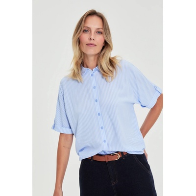 Moodo Светлосиня раирана риза Moodo Moodo | Sin | ЖЕНИ | 38