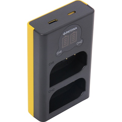 Patona Зарядно за батерия Panasonic DMW-BLK22, MicroUSB, двоен (9886)