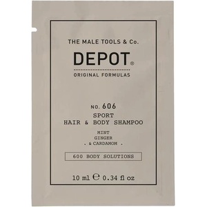 Depot No. 606 Sport Hair & Body Shampoo 2 в 1 за мъже 10 ml