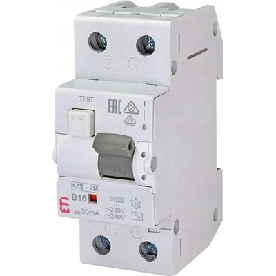 Proudový chránič KZS-2M 1P+N AC B16/0.03 ETI Polam 002173104