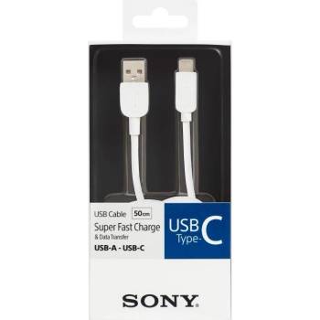 Sony CP-AC50W USB Type A - Type C, 50cm, bílý