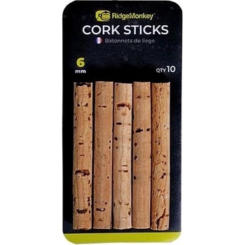 Ridgemonkey Korkové tyčinky Combi Bait Drill Spare Cork Sticks 6mm