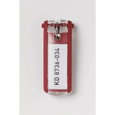 Prívesok na kľúče DURABLE key CLIP červená 12 ks