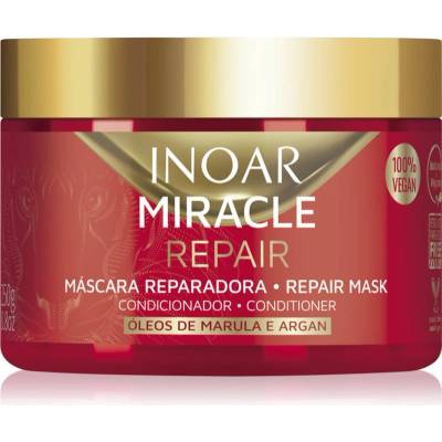 INOAR Miracle Repair регенерираща маска за суха и увредена коса 250 гр