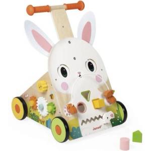 Janod Дървена активна проходилка Janod Farm - Rabbit (J03326) - baby Проходилка