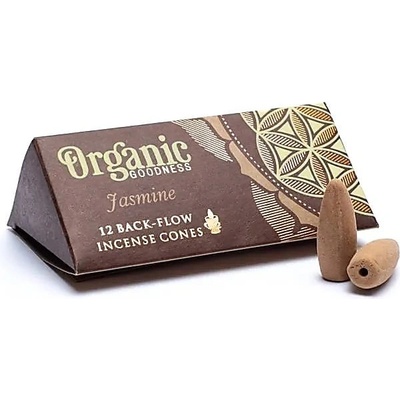 Song of India Vonné kužely Organic Tekoucí dým Jasmín 12 ks – Zboží Dáma