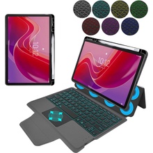 Techsuit KeyTab with RGB Wireless Keyboard/Stylus Pen Holder Lenovo Tab M11 KF2326468 Black