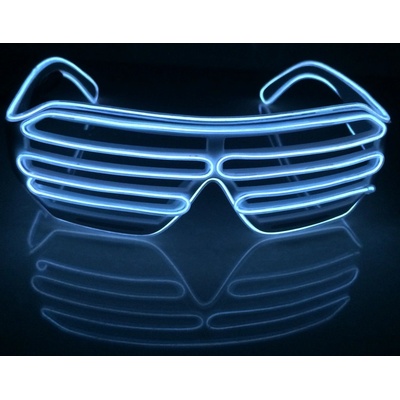 RAVEON Svítící brýle Shutter style multicolor | Modrá & Bílá