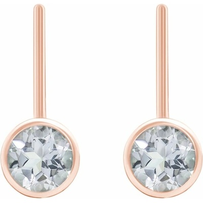 Eppi Zlaté visiace náušnice s moissanitmi Christabel E41060