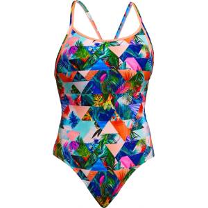 Funkita Дамски бански костюм Funkita Women's Diamond Back One Piece Swimsuit - Palm Prism - размер 36 (EU) (150-5659-1213)