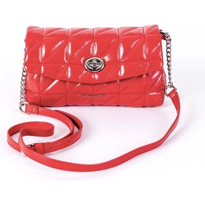 David Jones Moderní malá crossbody kabelka 6719-1A červená