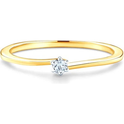 SAVICKI Годежен пръстен savicki: двуцветно злато. диамант