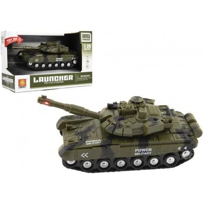 Teddies Tank 20 cm na setrvačník se světlem a zvukem