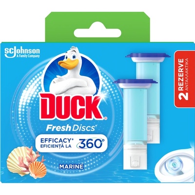 DUCK Свежи дискове Пълнител Океан, ароматизатор за тоалетна, 2х36 мл (5000204338591)