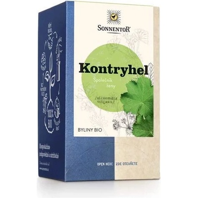 Sonnentor BIO bylinný čaj Kontryhel Alchemilla vulgaris porcovaný 18 sáčků