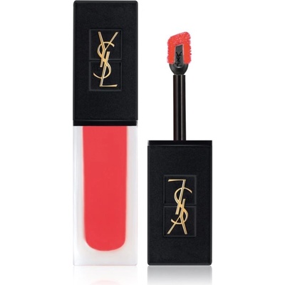 Yves Saint Laurent Tatouage Couture Velvet Cream vysoce pigmentovaná krémová rtěnka s matným efektem 202 Coral Symbol 6 ml