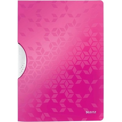 Leitz Wow ColorClip PP A4 Rýchloviazač s klipom ružový